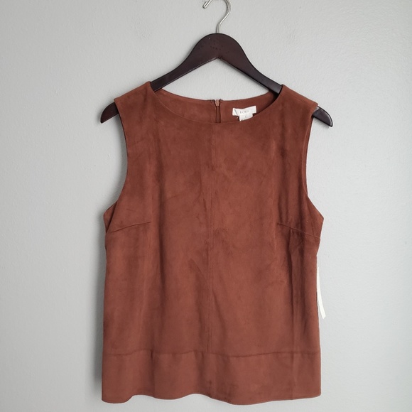BCNU Tops - BCNU | Faux Suede Top- L